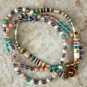 Multicolor Bead Bracelet Set